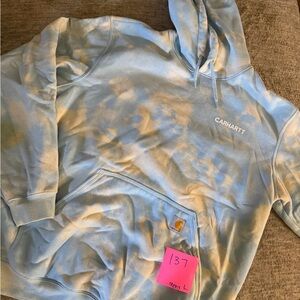 Carhartt Blue Tie-Dye Hoodie